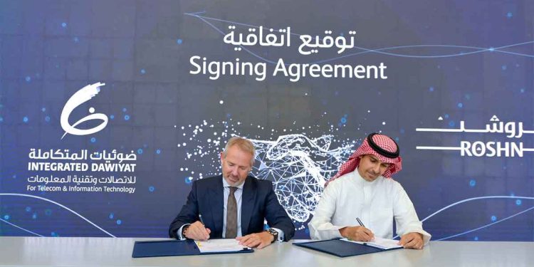 مجموعة “روشن” العقارية وضوئيات المتكاملة توقّعان اتفاقية لتنفيذ البنية التحتية للاتصالات لسكان مشاريع “روشن” المستقبلية في المنطقة الغربية