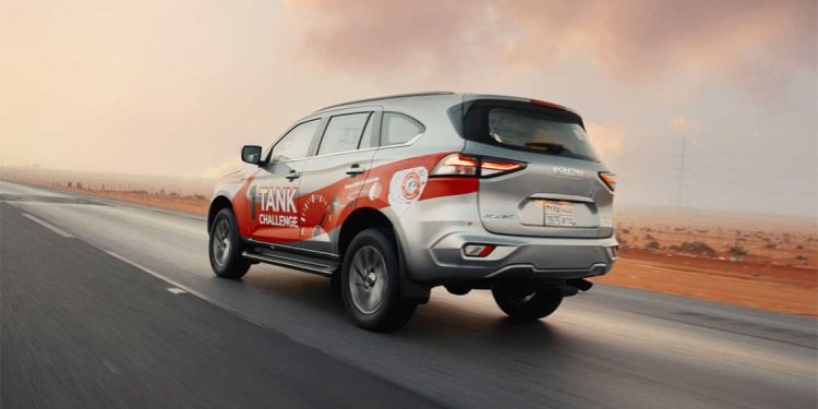 أيسوزو تحقق رحلة استثنائية من جدة إلى المنامة بخزان وقود واحد فقط !