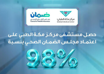 مستشفى مركز مكة الطبي يحصد اعتماد مجلس الضمان الصحي بنسبة 98% ويعزز مكانته بين مقدمي خدمات الرعاية الصحية