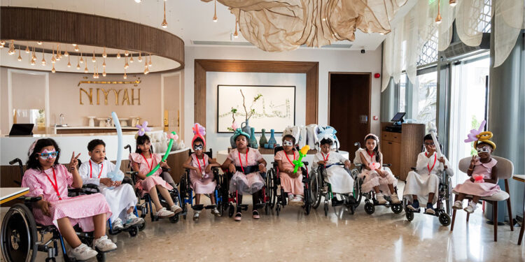 Masar Destination hosts the Children with Disability Association in an interactive experience inspired by the Prophet’s dining tradition, promoting inclusion and community engagement