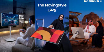 سامسونج تطلق شاشة The Movingstyle المتنقلة في السعودية لتجربة مشاهدة مرنة داخل المنزل